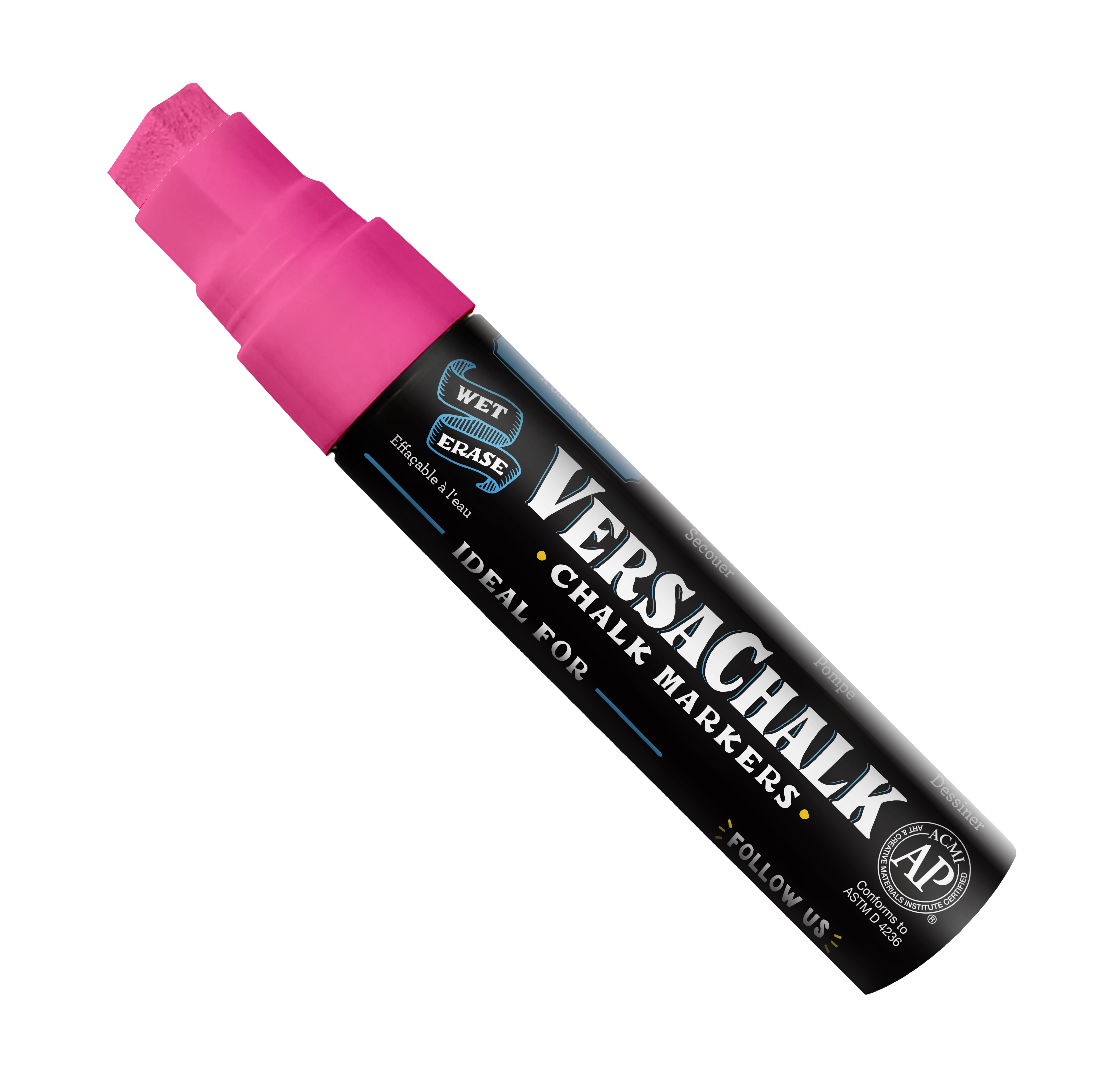 VersaChalk Neon Pink Liquid Chalk Marker Jumbo - 15 mm tip