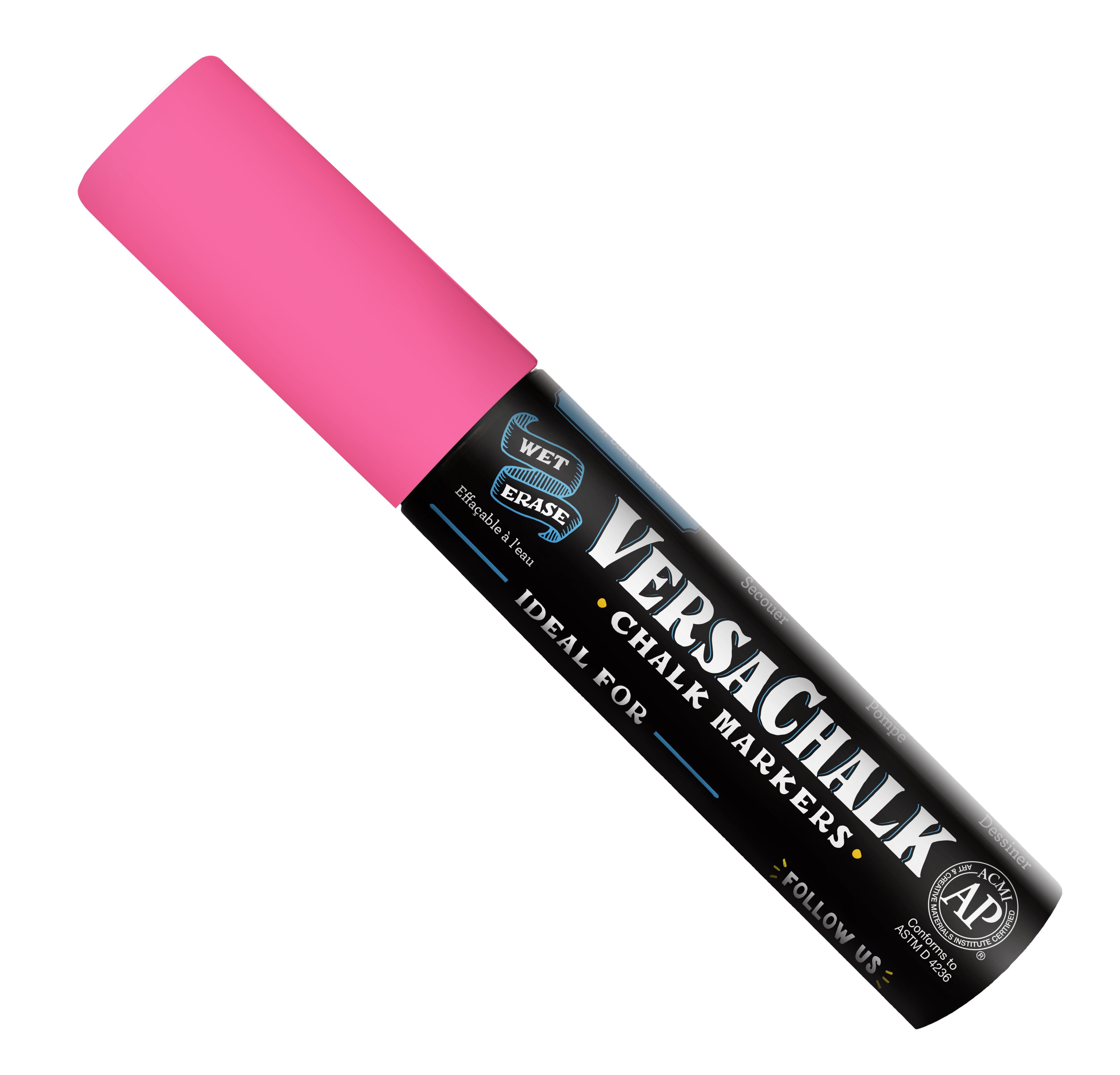 VersaChalk Neon Pink Liquid Chalk Marker Jumbo - 15 mm tip