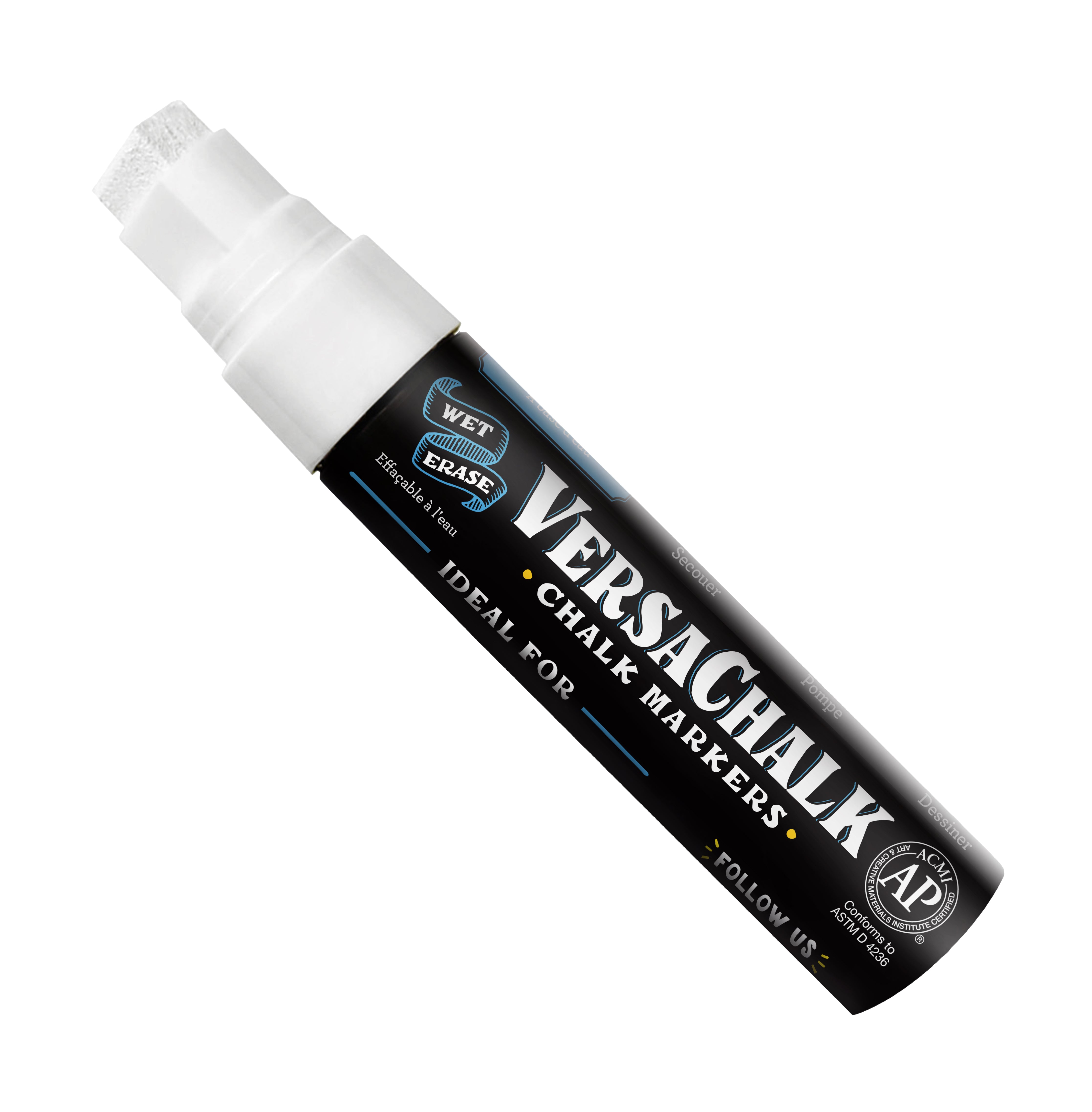 VersaChalk White Liquid Chalk Marker Jumbo - 15 mm tip