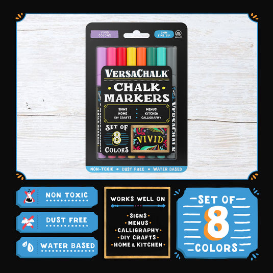 Vivid Liquid Chalk Markers