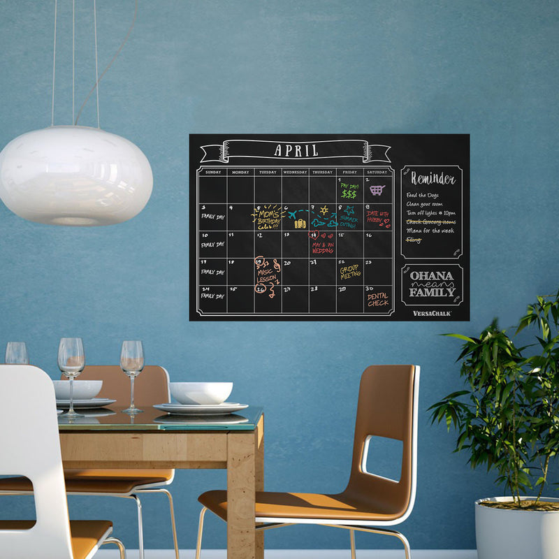 Load image into Gallery viewer, Classic Chalkboard Wall Calendar
