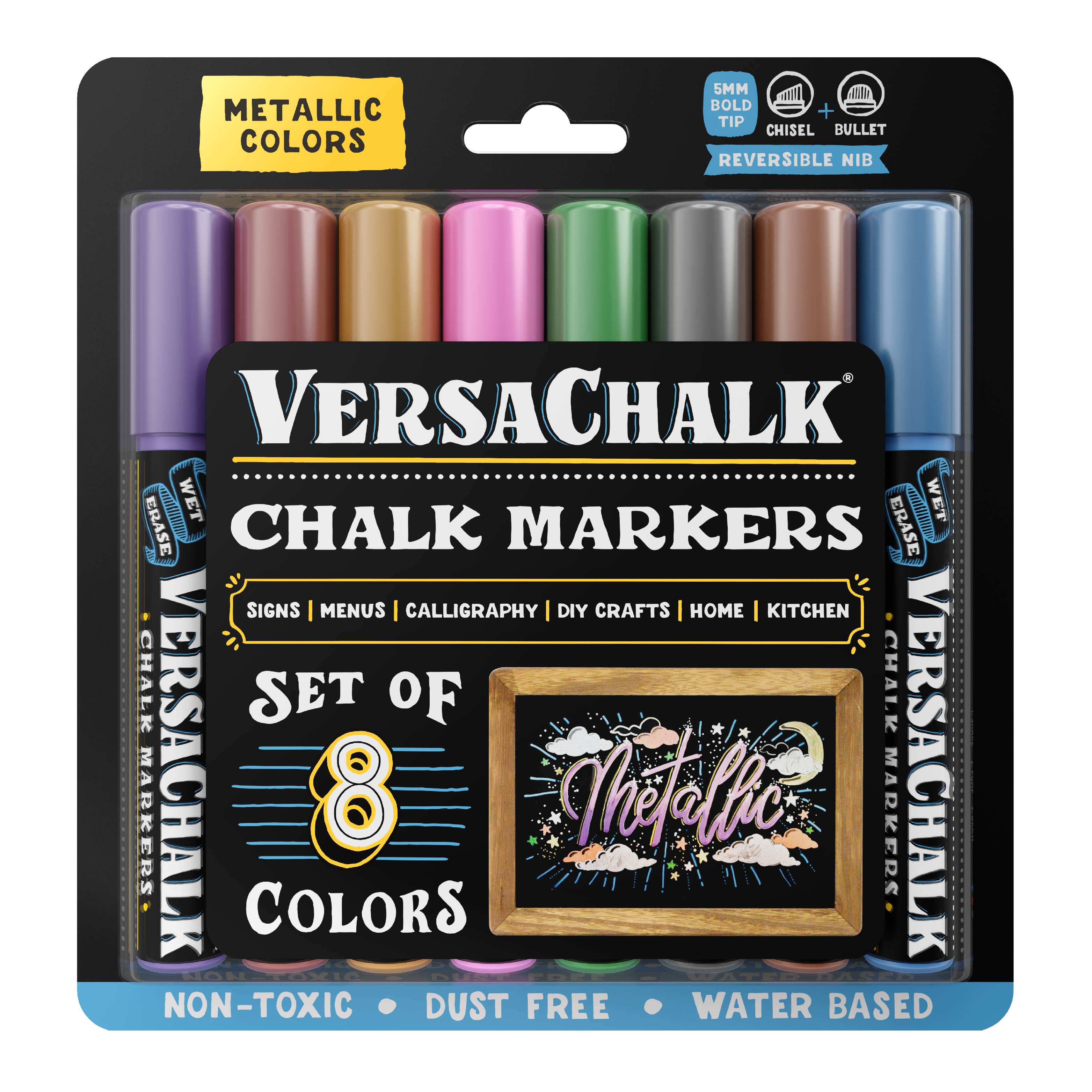 UNI-BALL Chalk Marker 8mm PWE-8K METALLIC VIOLET Metallic violet - Ecomedia  AG