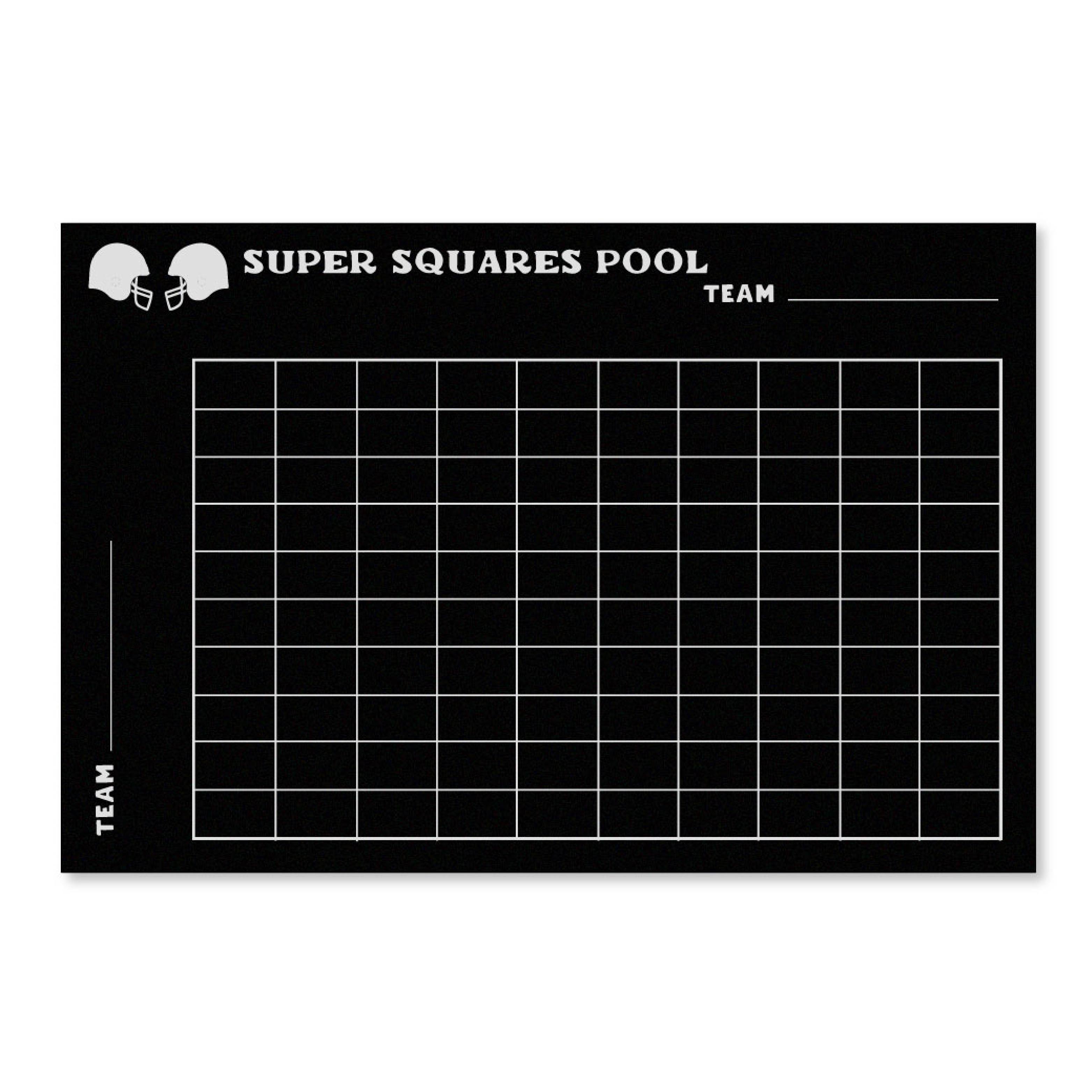 Super Bowl Squares Wall Decal
