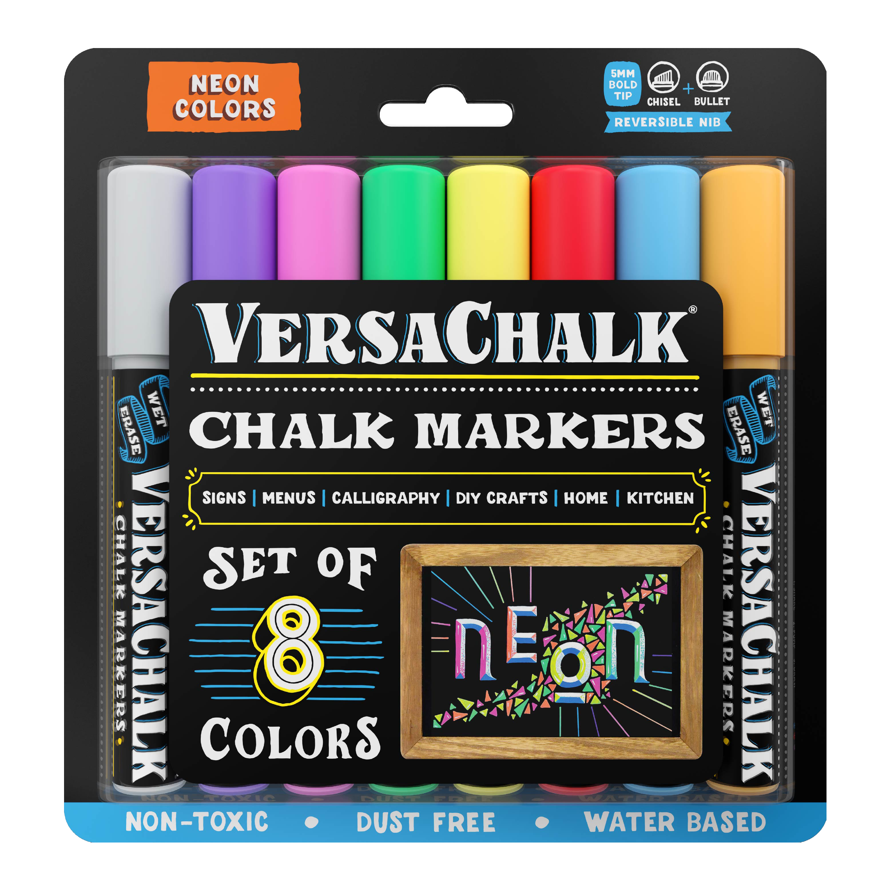Neon Liquid Chalk Markers - Set of 6