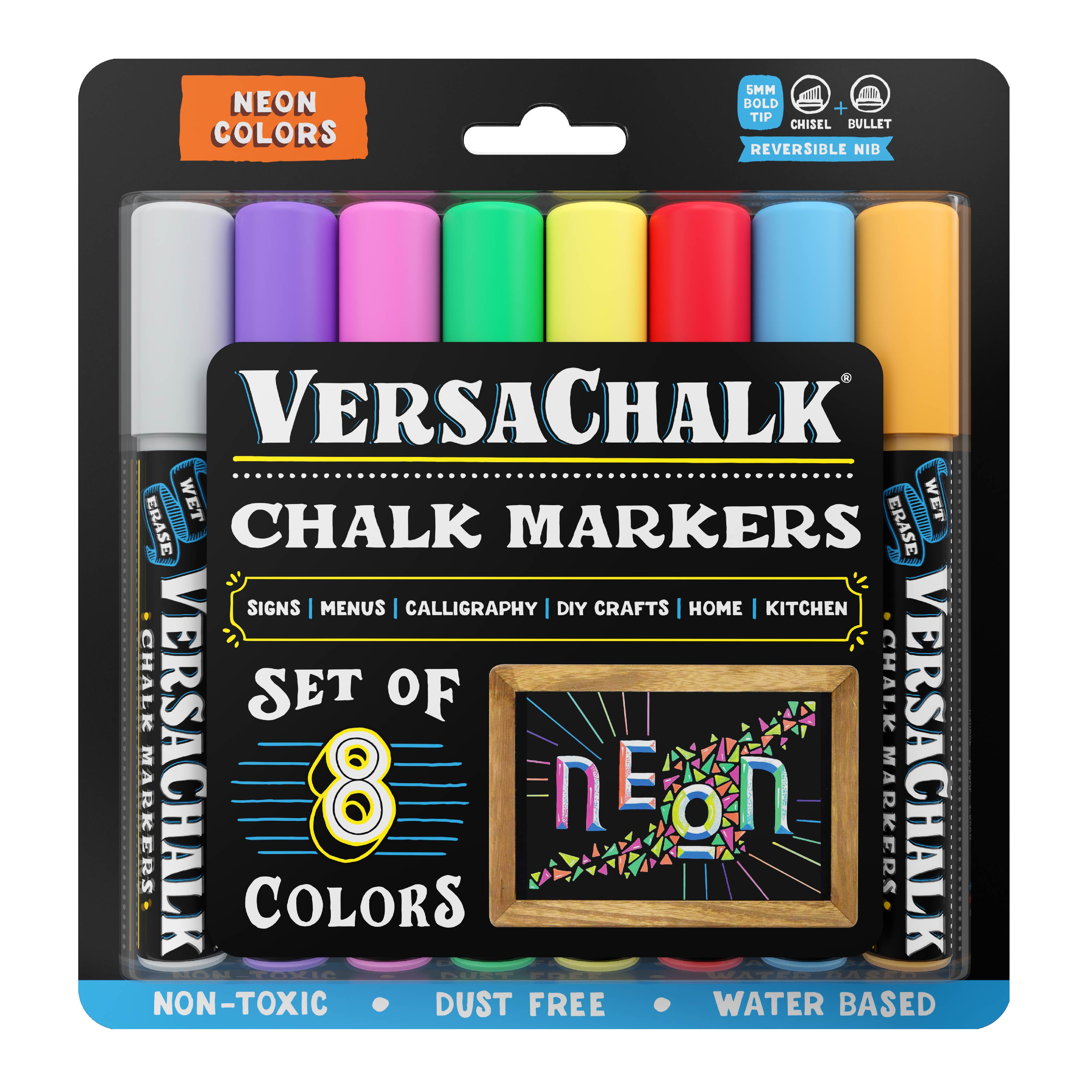 Neon Chalk Markers Bold Tip Liquid Marker VersaChalk