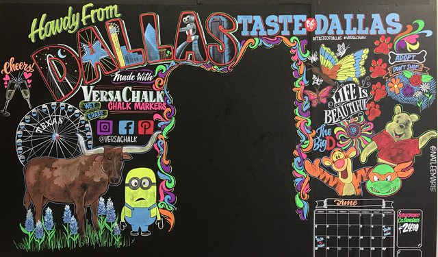 VersaChalk Gives Fun To Families at the Taste of Dallas Family Fun Zone