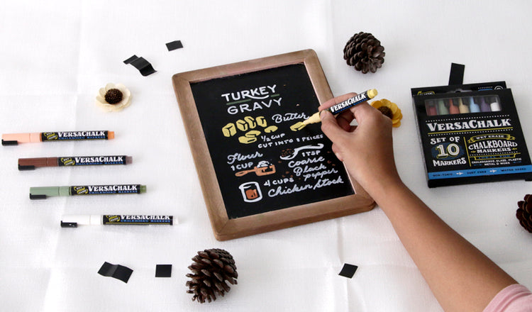 Top 5 DIY Tips for a Stress-free Thanksgiving Dinner Party Using Chalkboard Art