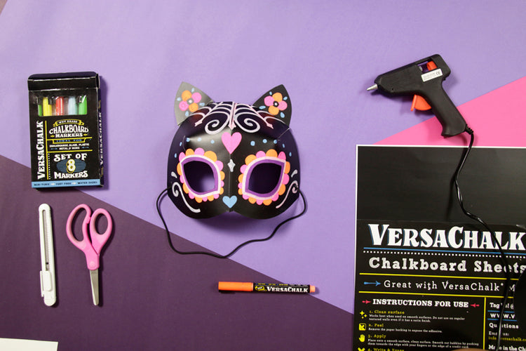 Best DIY Halloween Chalkboard Cat Mask To Meow The Night Away