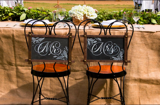 This Best Rustic Chalkboard Garden Wedding Theme Is Every Girl's Fantasy