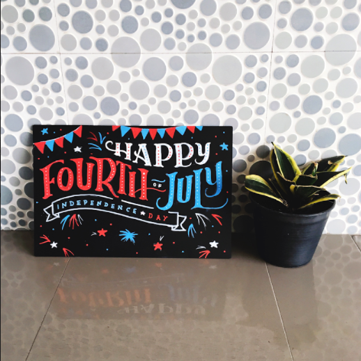 Chalkboard Fourth of July Shoutout!