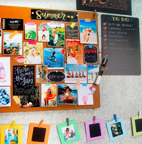 Cherish Your Summer Break Memories With a DIY Chalkboard Photo Board