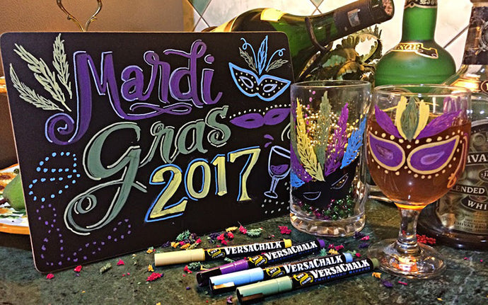 Chalk-Related Projects for Your Mardi Gras Celebrations