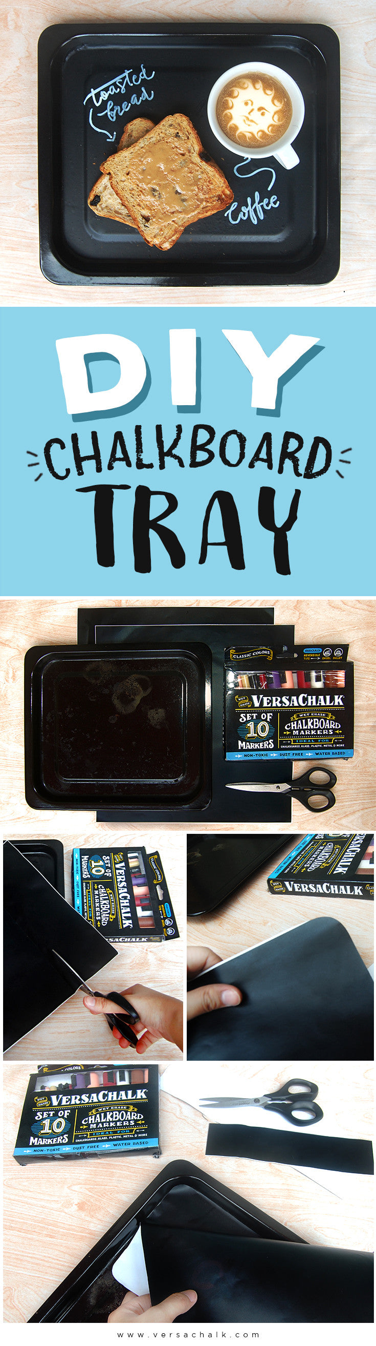 How to Create a Multifunctional DIY Chalkboard Tray