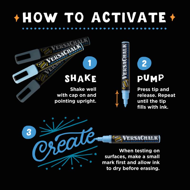 Vivid Liquid Chalk Markers