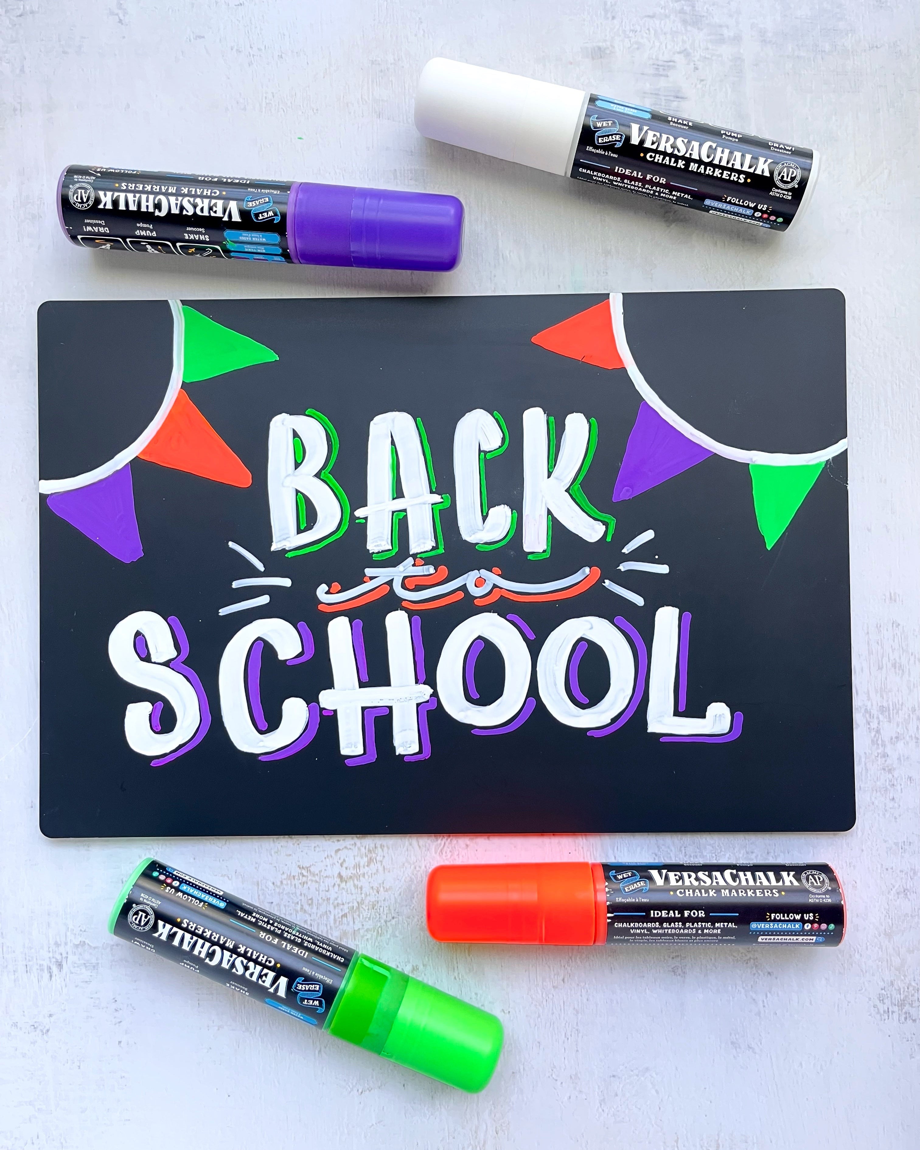 VersaChalk White Liquid Chalk Marker Jumbo - 15 mm tip