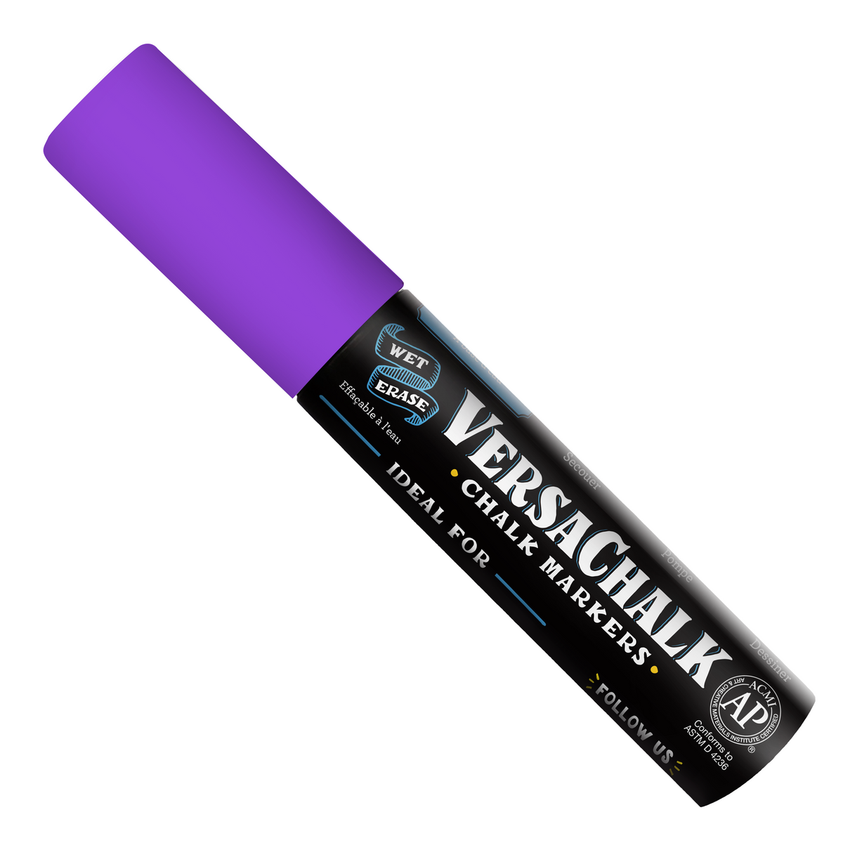 VersaChalk Neon Purple Liquid Chalk Marker Jumbo - 15 mm tip