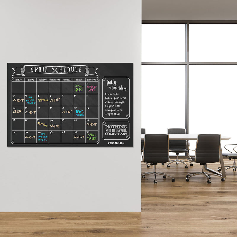 Load image into Gallery viewer, Classic Chalkboard Wall Calendar
