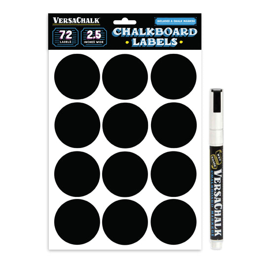 Choice 8 x 12 Decorative Vinyl Chalkboard Labels - 12/Pack