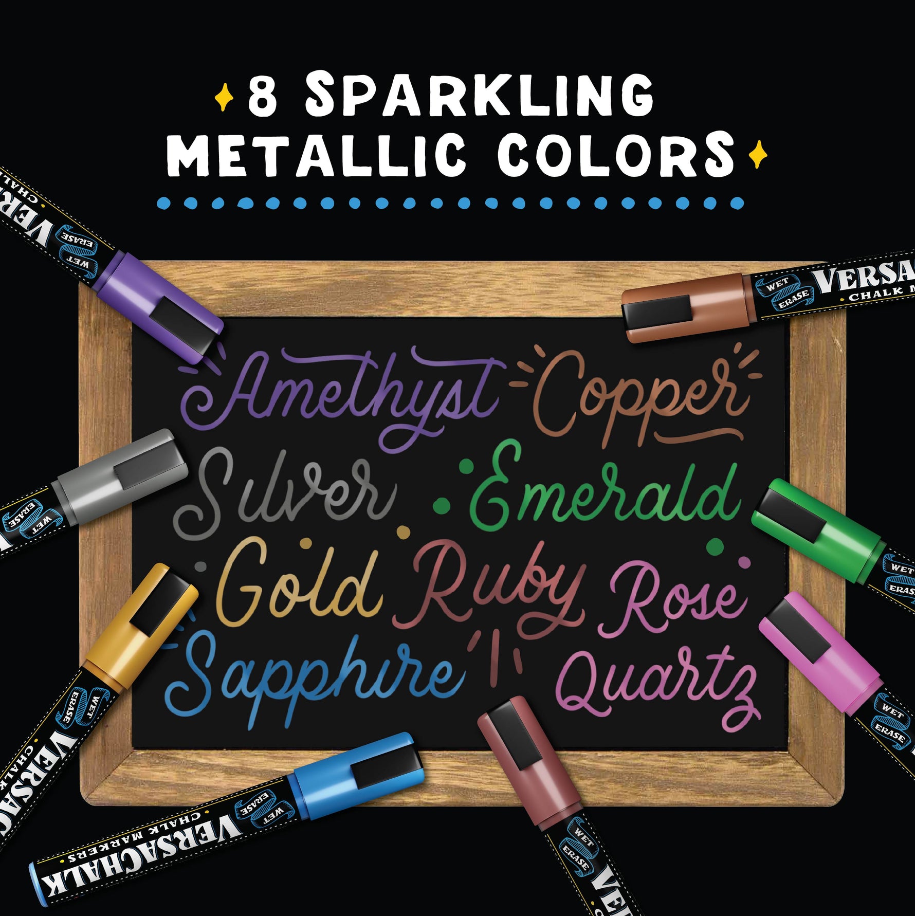 VersaChalk Metallic Liquid Chalk Markers