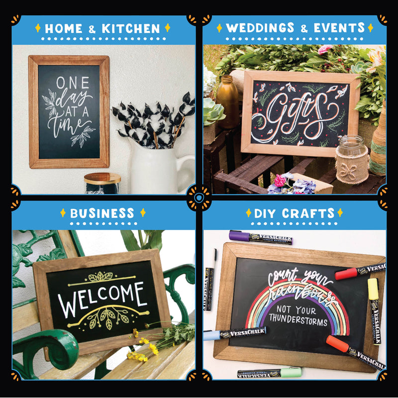 Load image into Gallery viewer, Rustic Wood Framed Chalkboard
