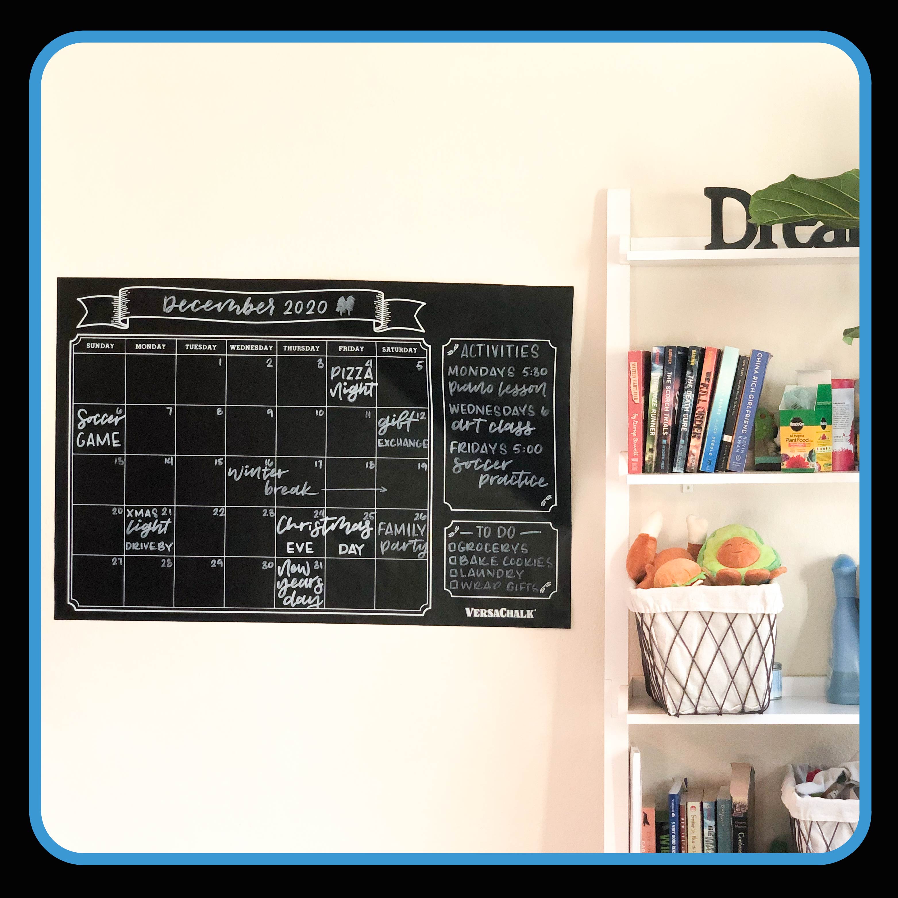 Chalkboard Wall Calendar