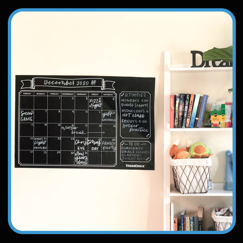 Load image into Gallery viewer, Chalkboard Wall Calendar
