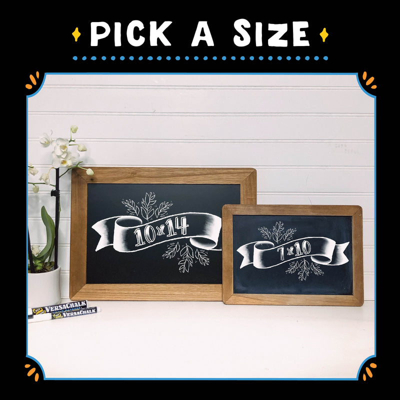 Load image into Gallery viewer, Rustic Wood Framed Chalkboard
