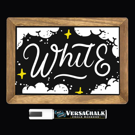 VersaChalk White Liquid Chalk Markers for Blackboards by VersaChalk (4 Chalkboard  Markers, 5mm Fine Tip) Dry-Erase Marker